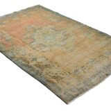 Turkish Anatolian Handmade Vintage Rug 262 cm x 180 cm