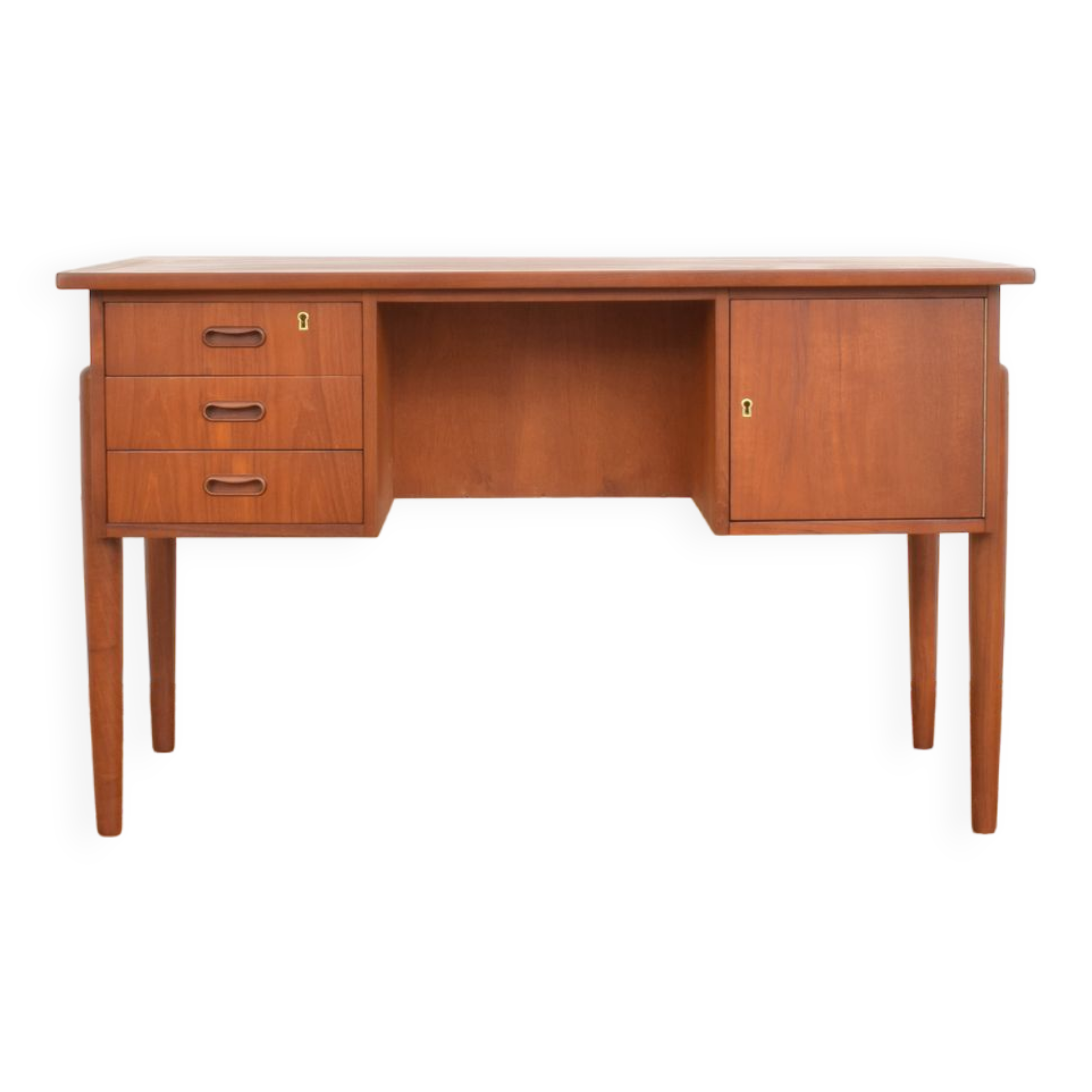 Mid-Century Danish Teak Desk, 1960s.