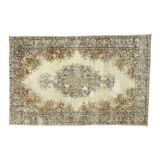 Anatolian handmade vintage rug 262 cm x 180 cm