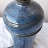 Blue stoneware lamp base