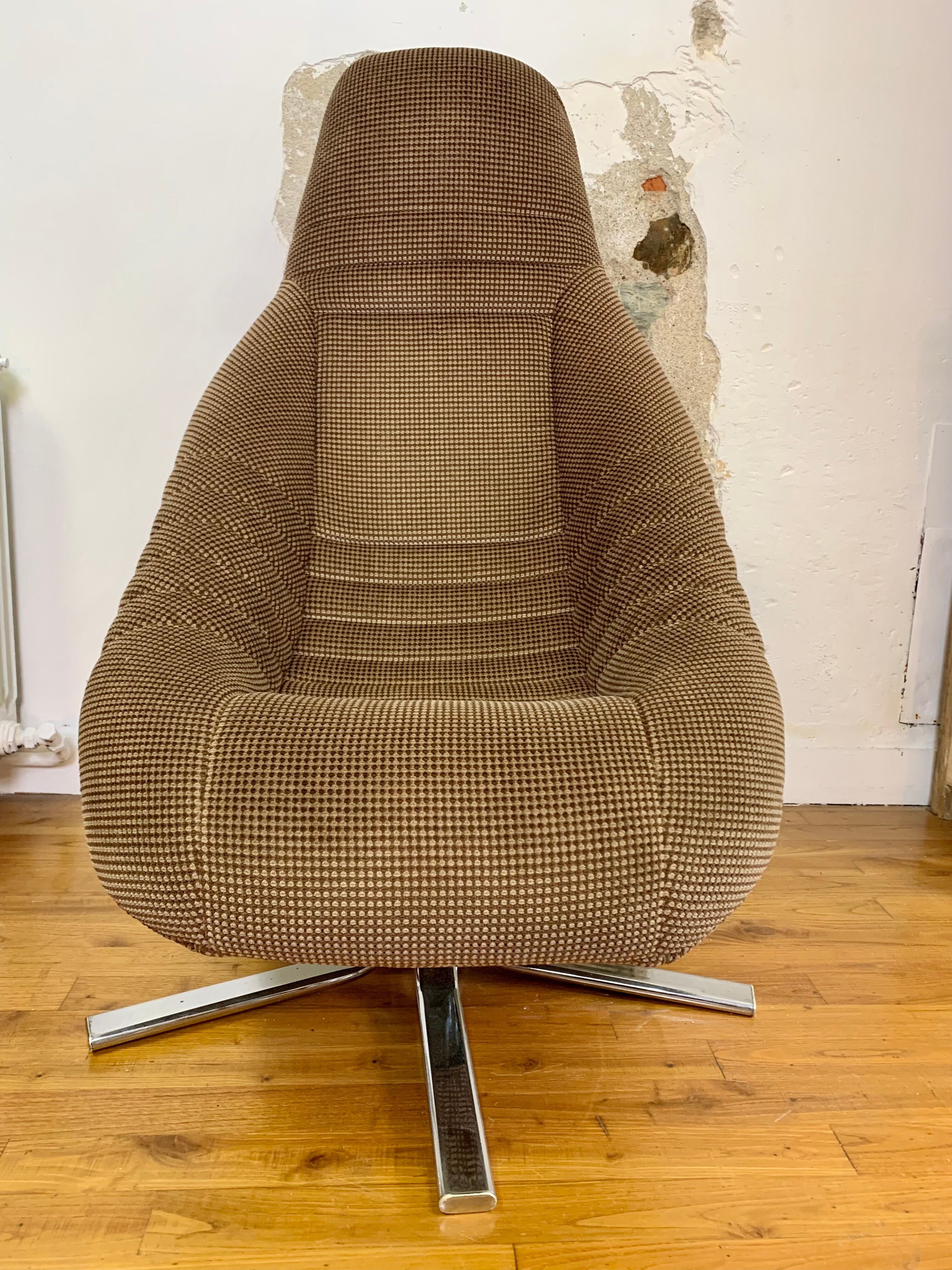 Velvet bucket chair - Mod'plastia