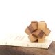 Wooden puzzle paperweight, 1970s