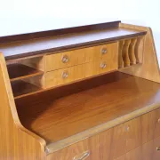 Bureau secrétaire danois en teck, années 1960