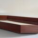 Mid-century rectangular wall mirror in teak, 1960, Italy