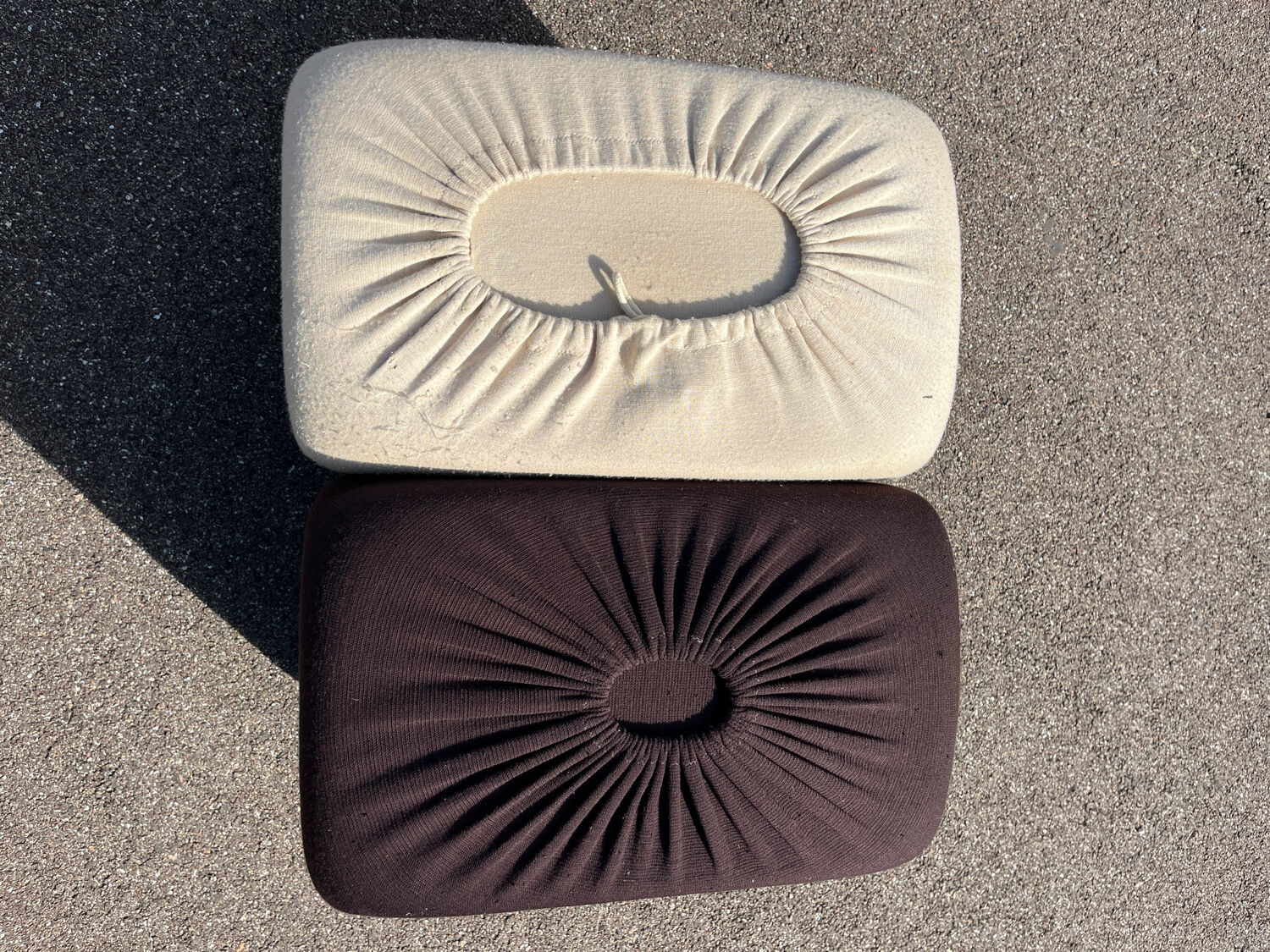Vintage set of 2 poufs 1970 Pierre Cardin sofa by Jersey Racine