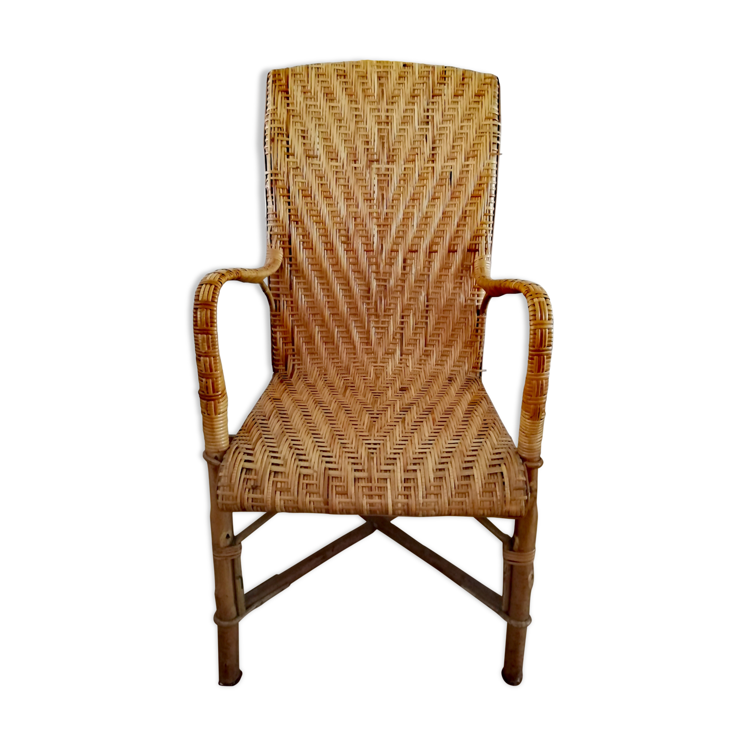Rattan armchair