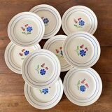 Flat plates iron earth Lunéville "Marcelle"