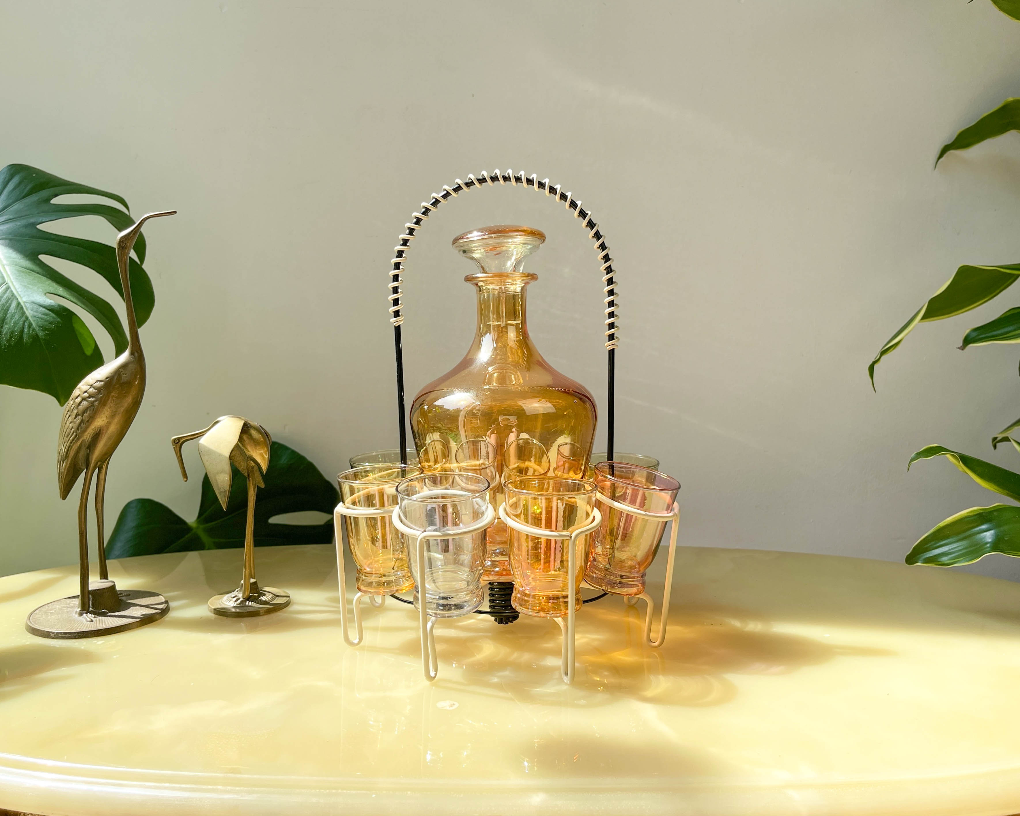Aperitif service, cooked wine, port or liqueur Verrerie de Monaco