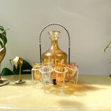 Aperitif service, cooked wine, port or liqueur Verrerie de Monaco