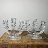 Crystal candle holders