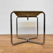 Chrome Bauhaus stool Thonet B8 by Marcel Breuer, 1930