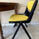 6 back chairs Emilio Ambasz & Giancarlo Peretti, yellow armchair