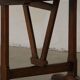 Round table with a tilting top from a 19th-century provincial French winemaker in oak.