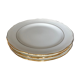 Set de 4 assiette en faïence fine de Saint-Amand