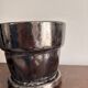 Vintage Red Black Metallic Terracotta Flower Pot