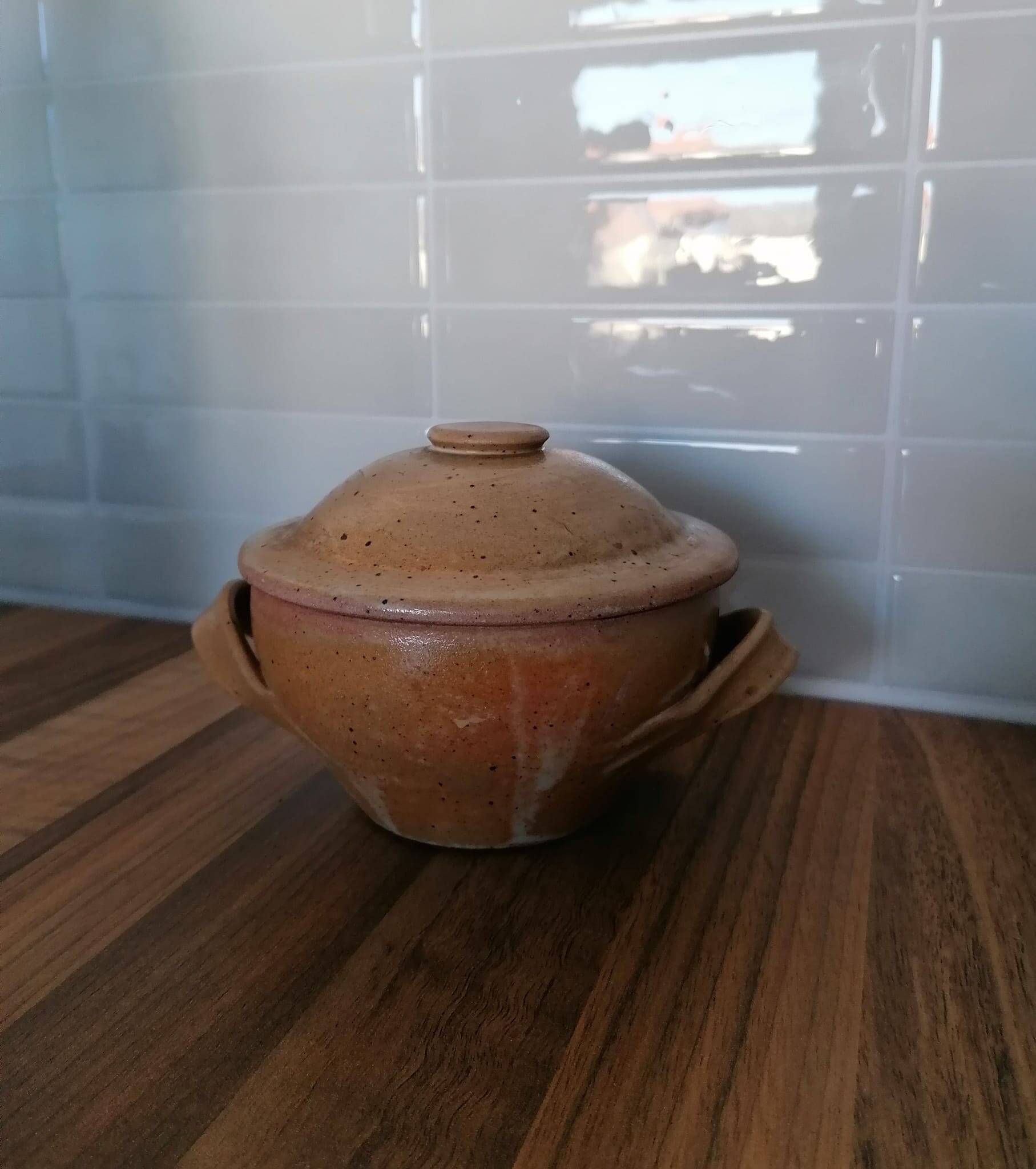 Small vintage stoneware tureen