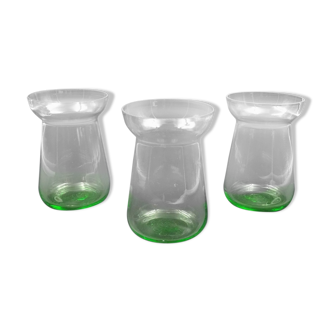 Lot of 3 vintage pots or vases for amaryllis bulbs