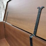 Carved walnut chest of drawers, 1970s