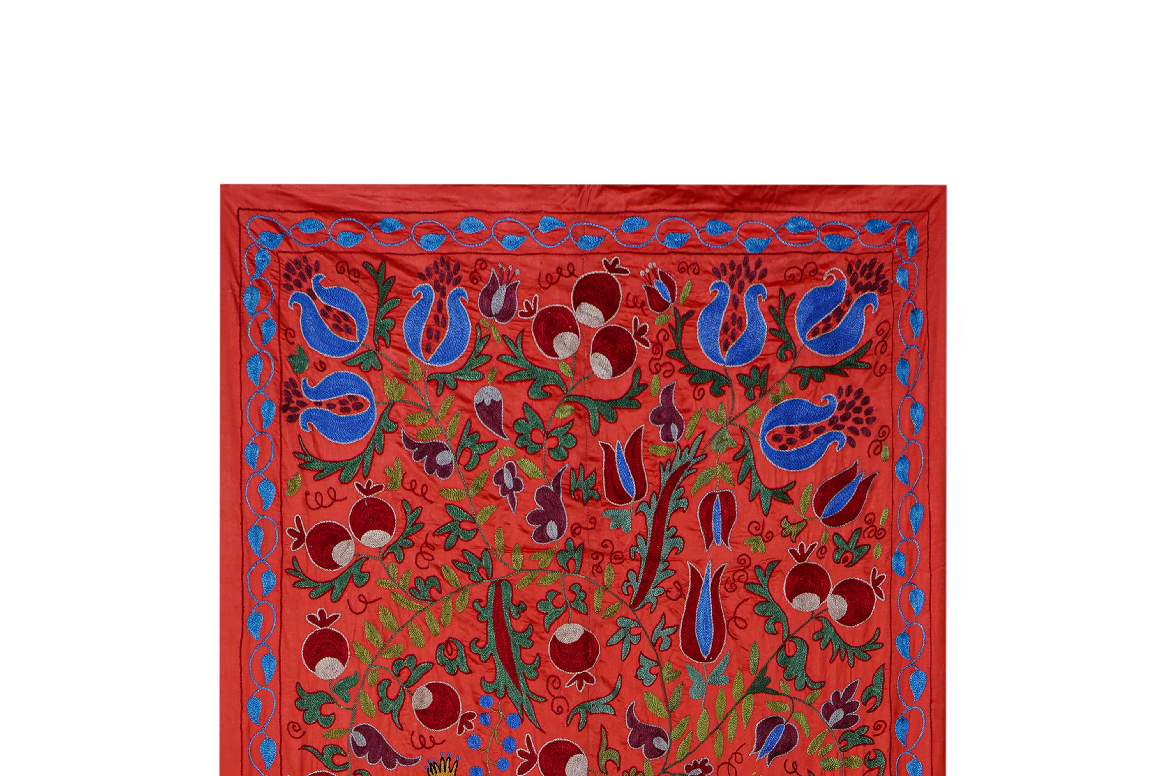 Hand-knotted rug, vintage Turkish rug 103x186 cm