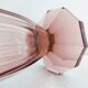 Pair of dark pink crystal vase art deco