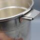 small champagne ice bucket cooler silver metal bottle art deco