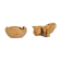 Scandinavian Modern Set of 2 Organic Bowls in Swedish Burl Wood, circa 1990s