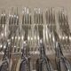 12 silver-plated dessert forks, Ercuis silversmith, Louis XV 29