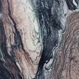 Octagonal coffee table in Cipollino Italian marble, 1980