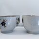 Set of 6 tea cups vintage floral patterns