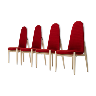 Ensemble de 4 chaises Miroslav Navratil, années 1970