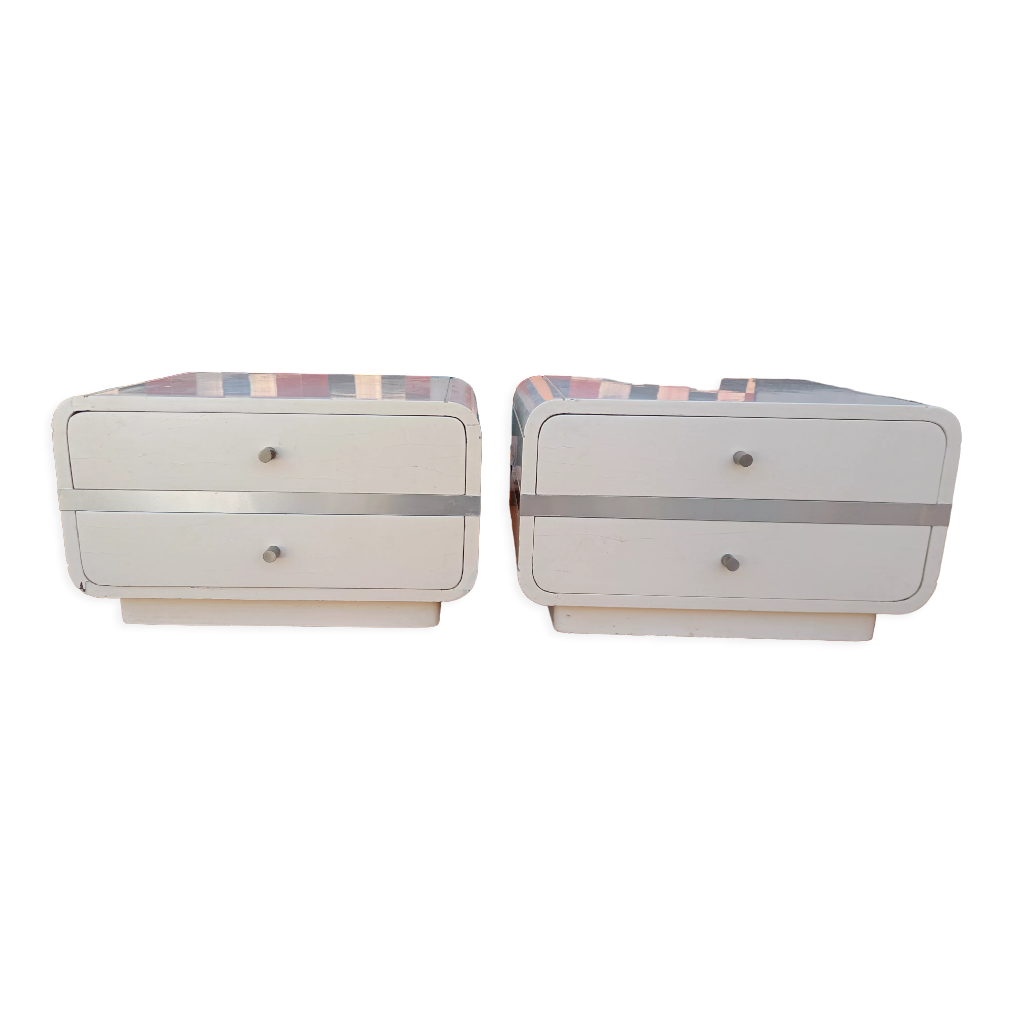 Pair Vintage bedside table