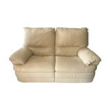 Two-seater leather sofa