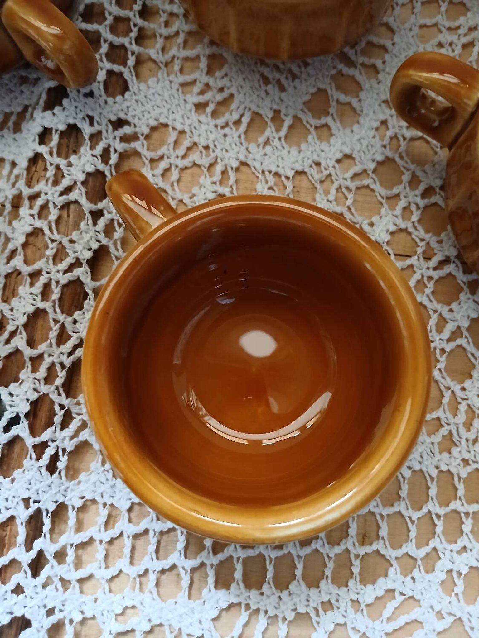 12 antique coffee cups with saucers