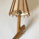 Vintage rattan wall lamp design 60 years