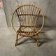 Fauteuil corbeille enfant en rotin
