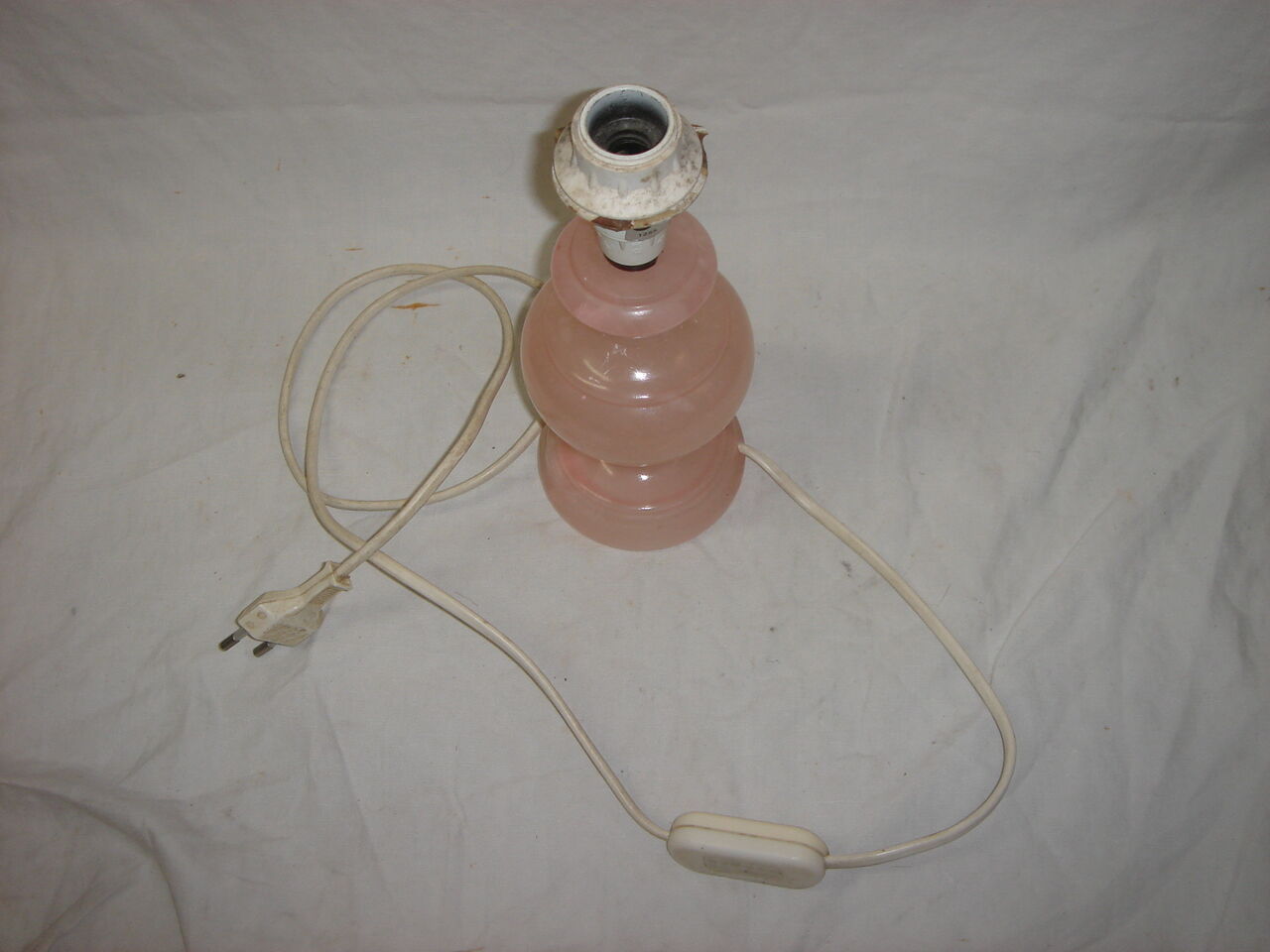 Pink marble lamp foot