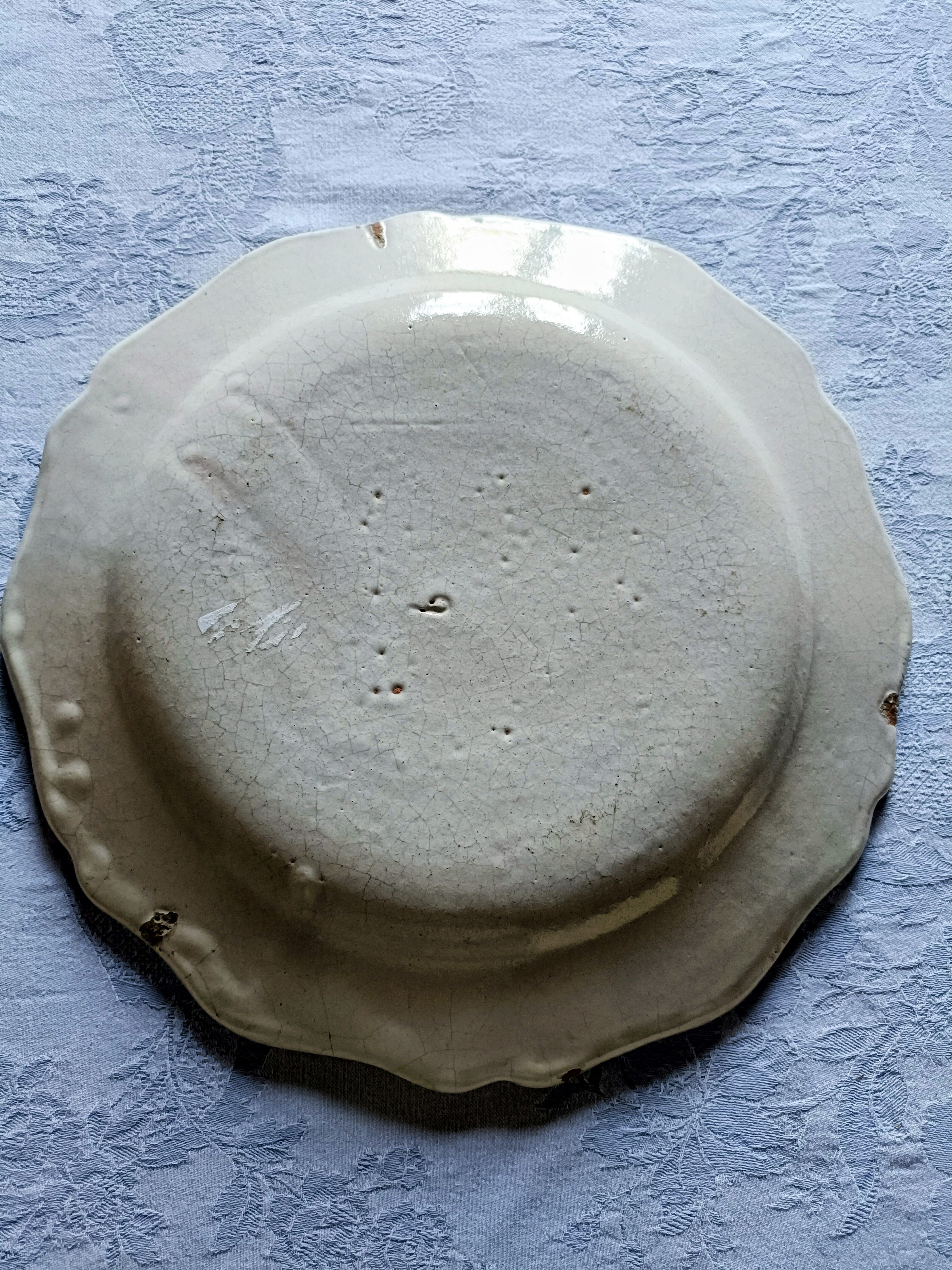 Round plate Malicorne Pouplard Béatrix