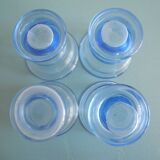 Liqueur service carafe crystal glasses bohemian crystal glasses