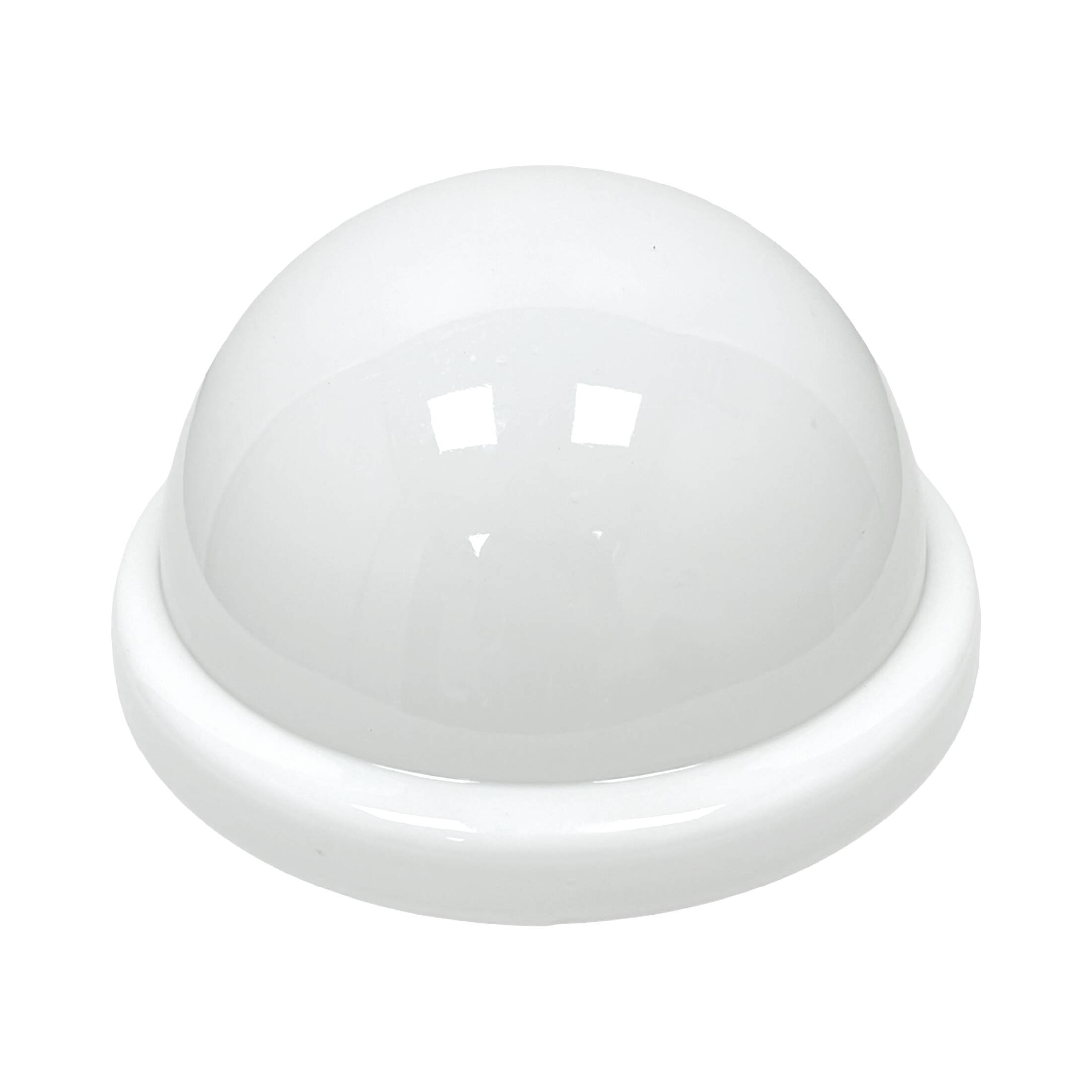 Vintage Polish glass flush-mount ceiling light (Penko Pieńsk, 1970s, PRL