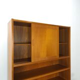 Meuble en teck design danois Poul Hundevad avec compartiments Lp, vintage