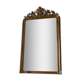 Mirror gilded wood Napoleon III 103x150cm