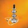 Lamp base space age chrome metal stacked spheres - 1970s