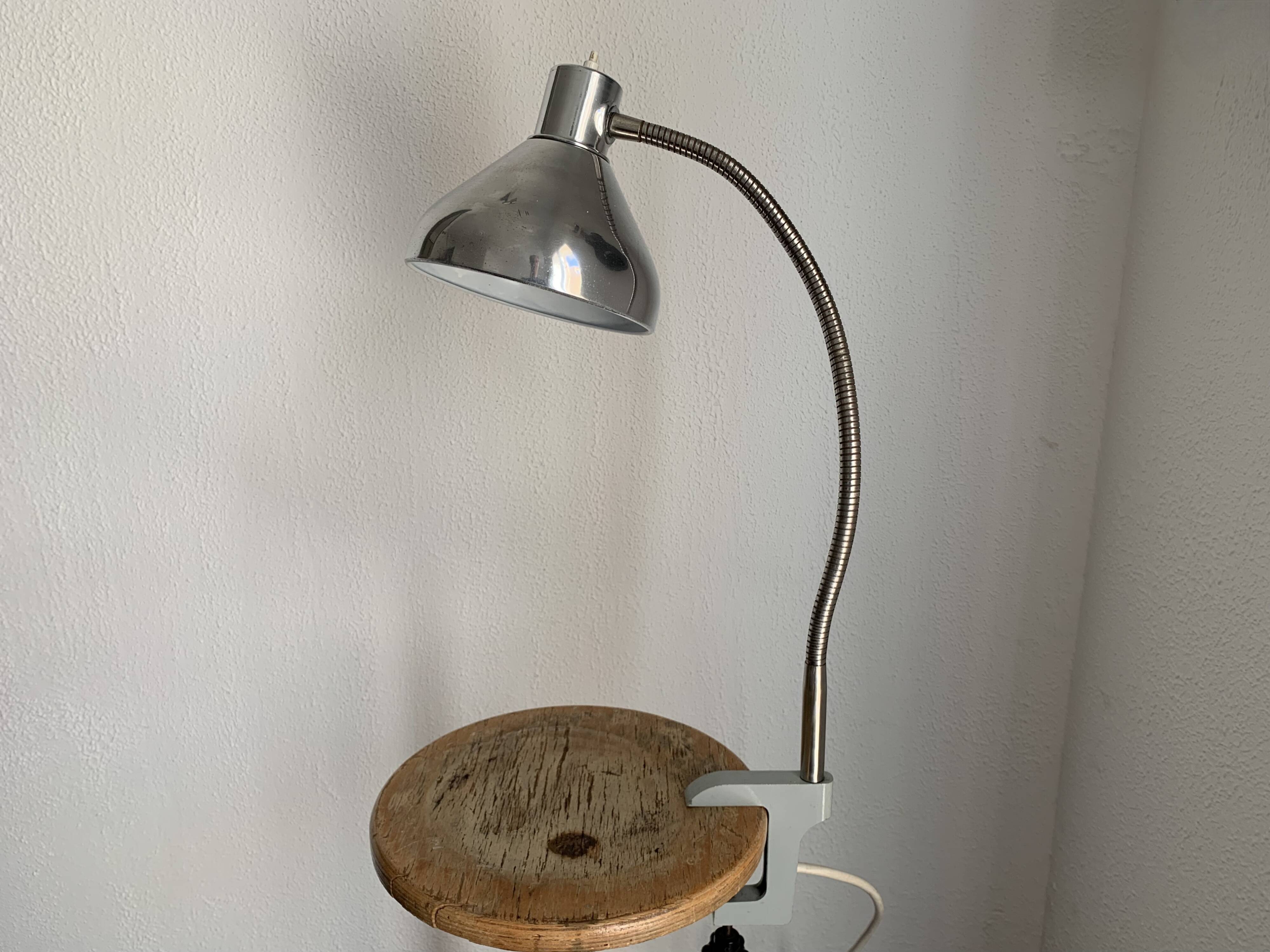 Vintage 1950s industrial factory lamp Jumo GS3, almost new - 60 cm
