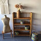 Bamboo folding shelf