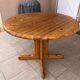 Vintage round table in solid pine