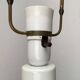 Danish royal table lamp from the mid-century by Kai Lange for Fog & Morup and Royal Copenhagen, 1960s.