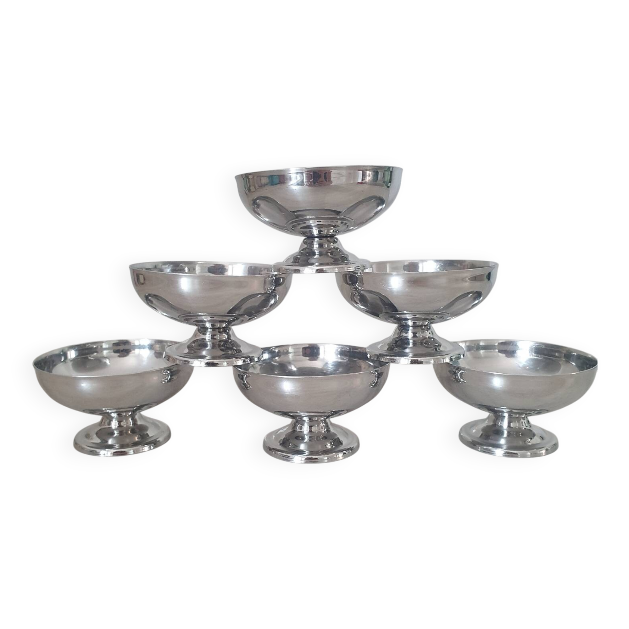 6 Remy Letang 18/10 stainless steel bowls