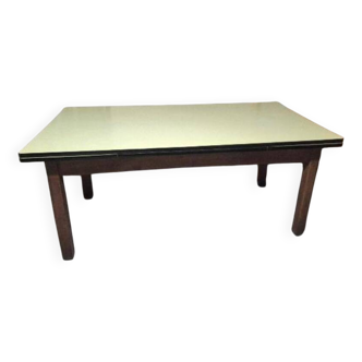 Table XXL en Formica et chêne massif