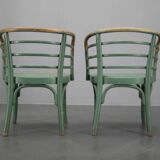 Rare Set of Two Bauhaus Armchairs B 246 by Josef Frank for Thonet, 1930s