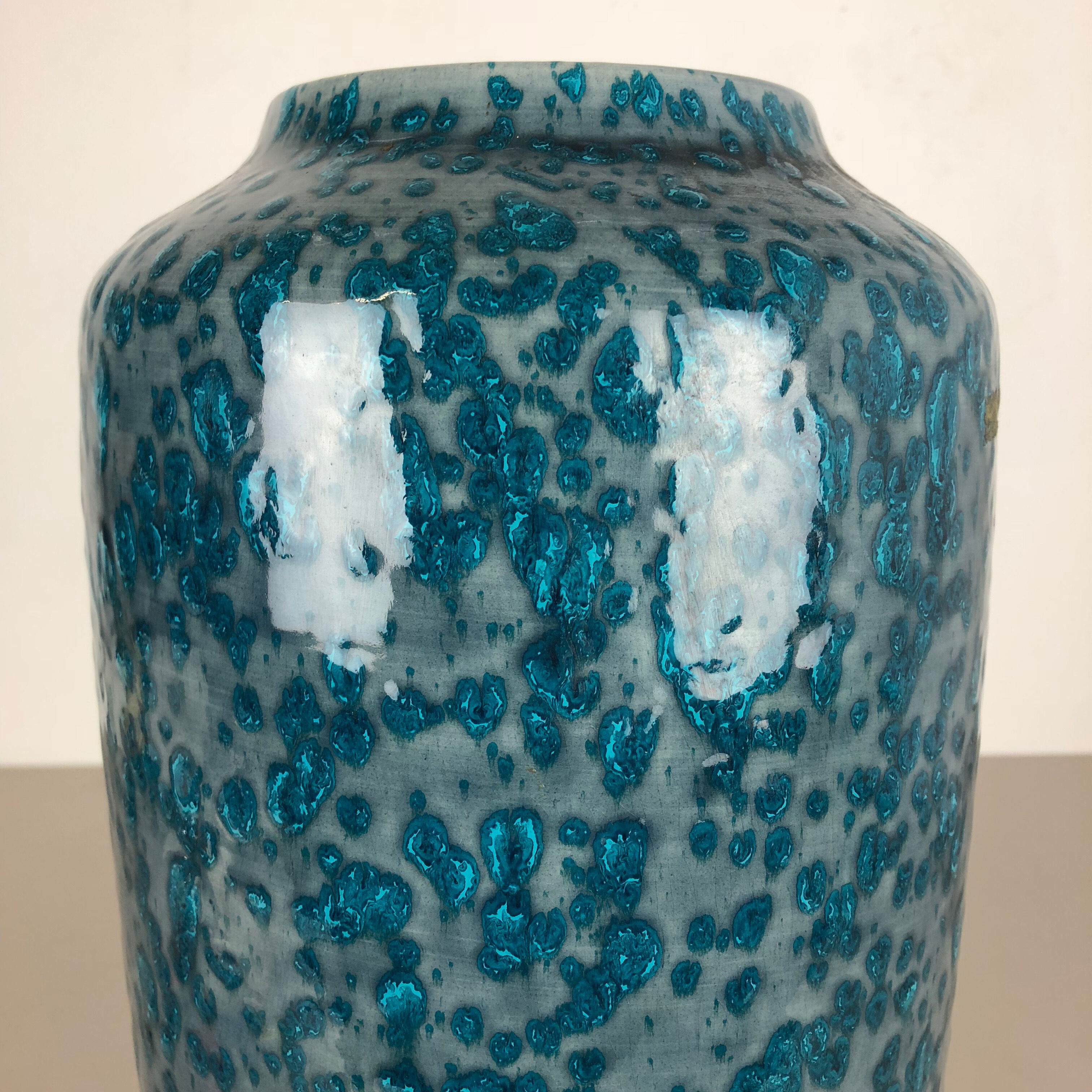 Fat lava multi-color 517-45 vase made by Scheurich, 1970s